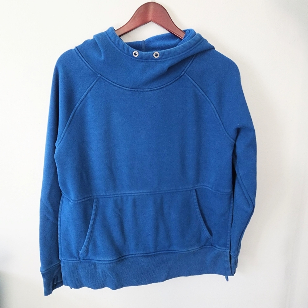 Athleta Cozy Karma Longer Hoodie Blue Size Small